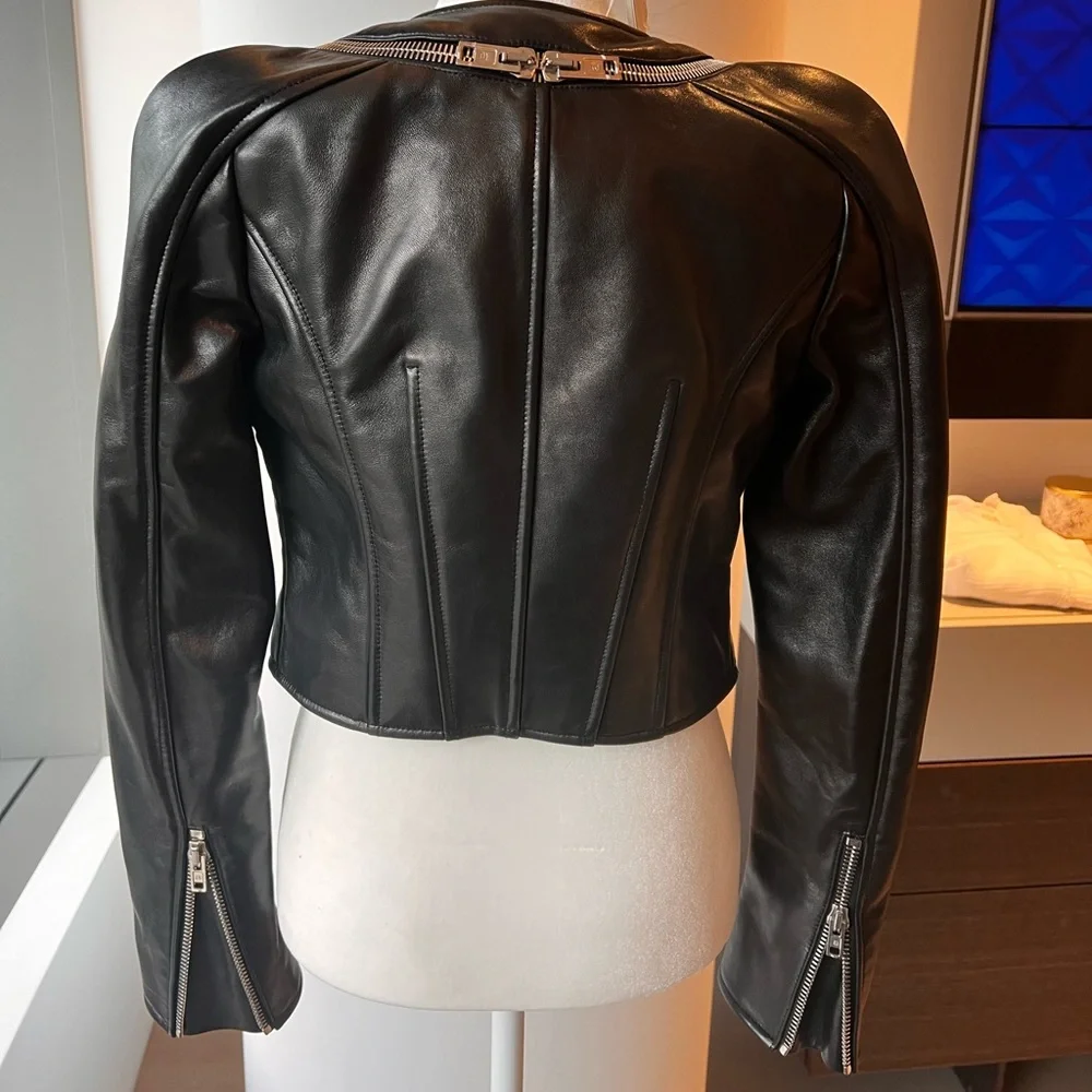 Alexander Wang Leather Jacket NWT - Picture 4 of 7
